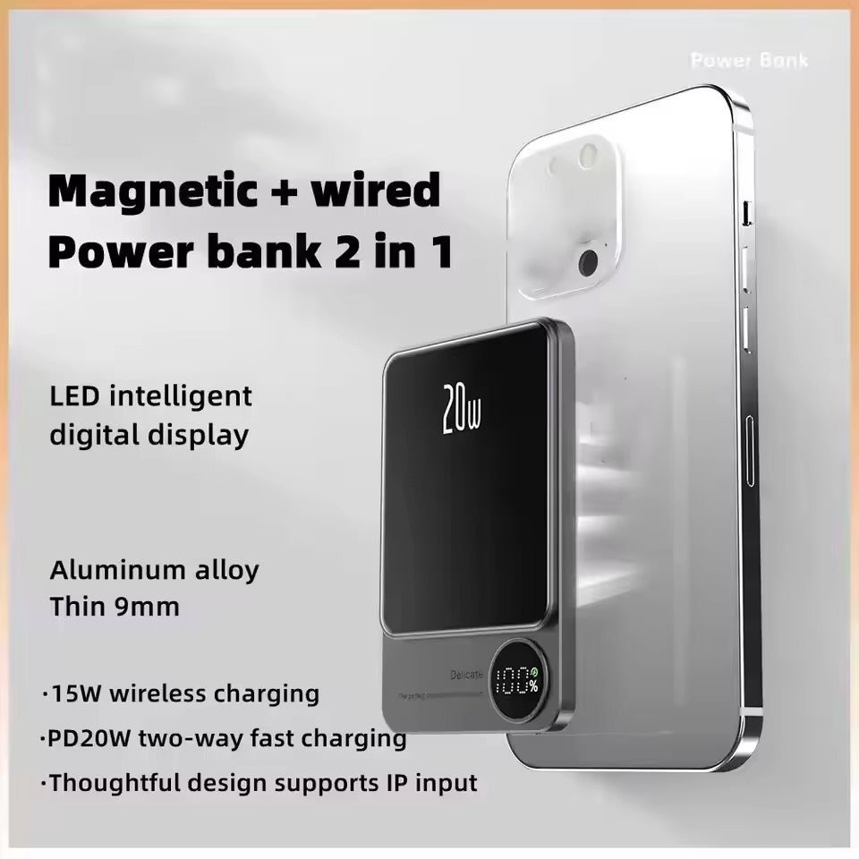 Power bank ,magnétique ultra mince 5000mah