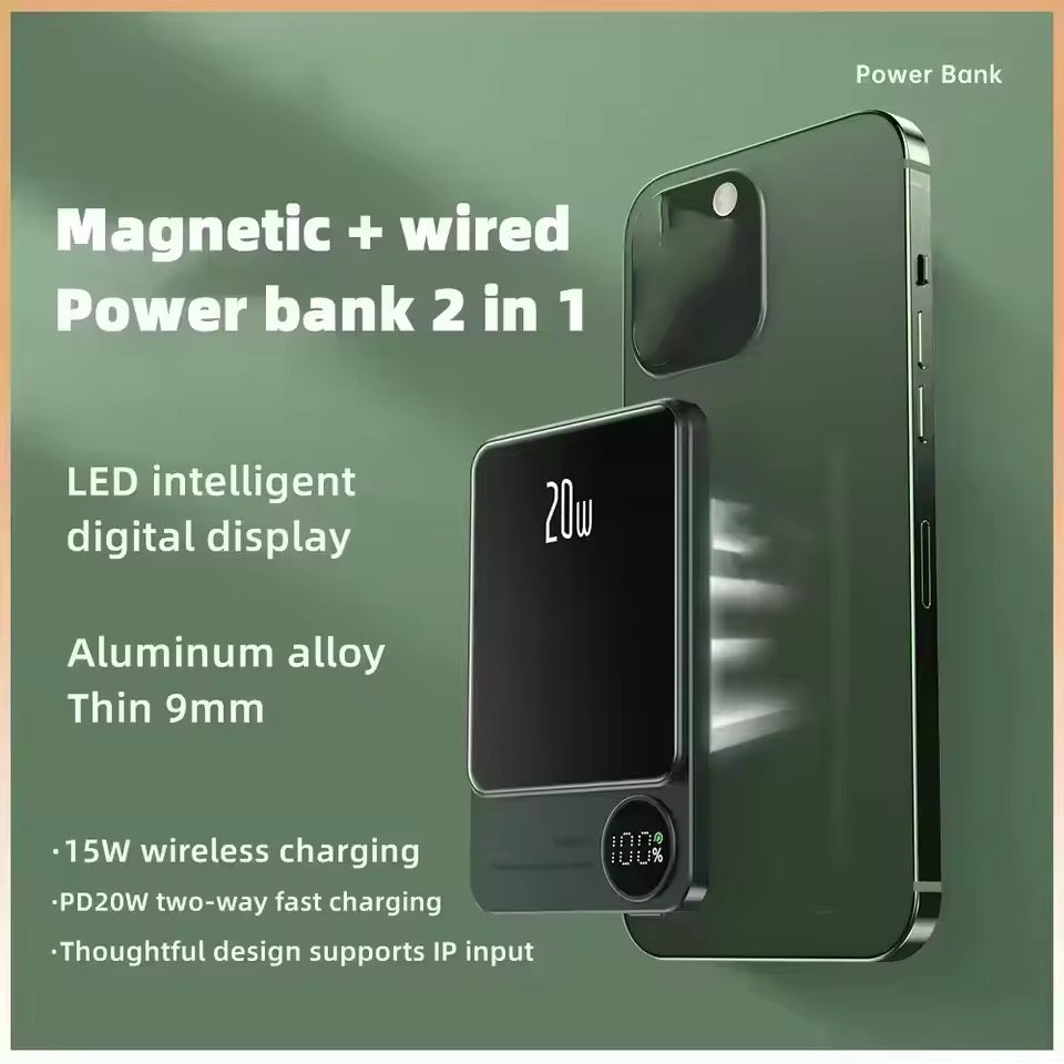 Power bank ,magnétique ultra mince 5000mah