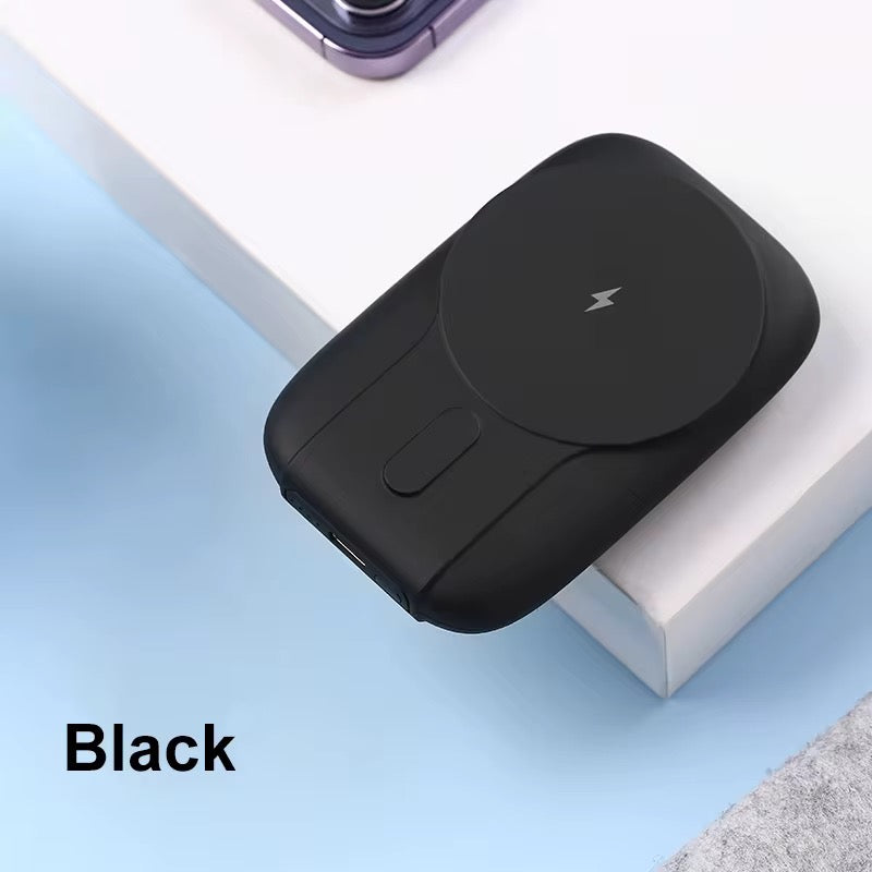 Power Bank 10000mAh Magnetic Wireless Built-in 2 Cable Fast