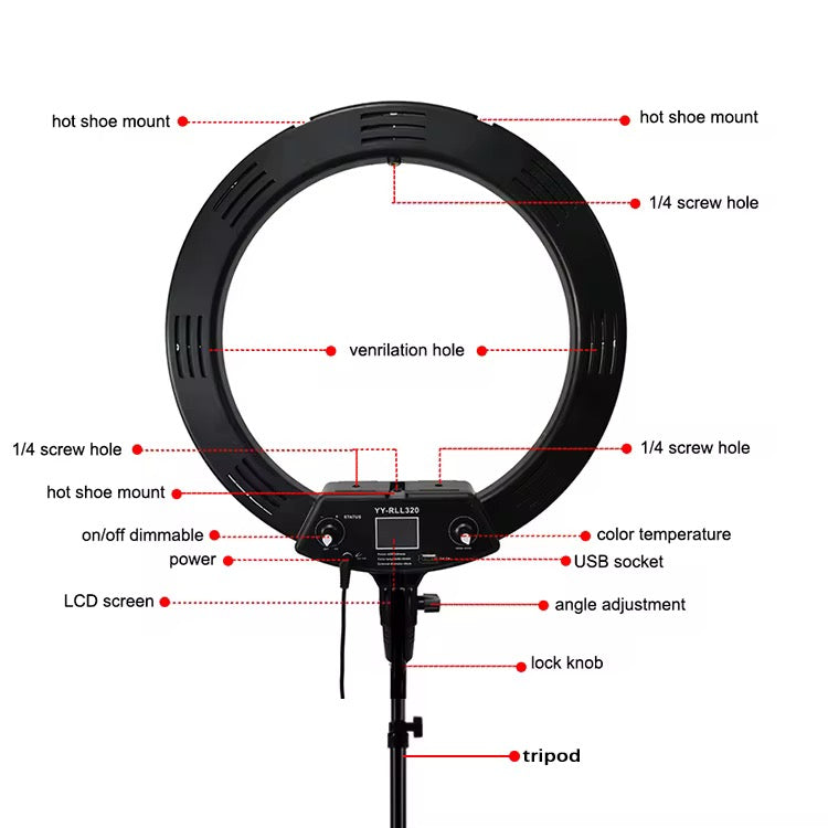 Ring light Dimmable