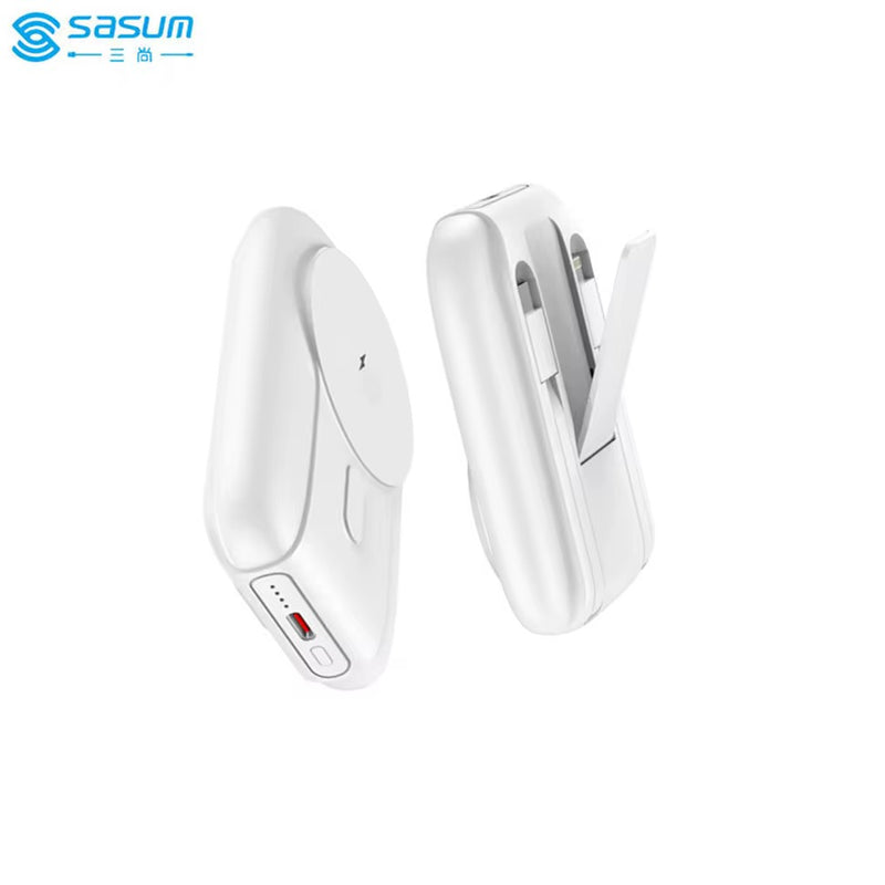 Power Bank 10000mAh Magnetic Wireless Built-in 2 Cable Fast
